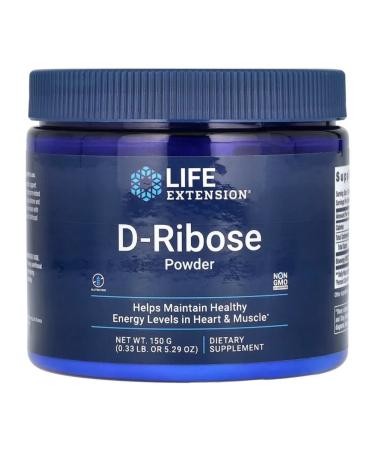 Life extension D-ribose in powder D-Ribose Powder 150 grams