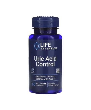 Life extension Uric Acid Control to control uric acid 60 capsules