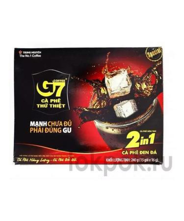 TRUNG NGUYEN Vietnamese coffee soluble 2 in 1 (15 pac.*16g.) - Buy Online on GoSupps.com