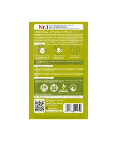 Schaebens Facial mask -piling - aha peeling fabric 1pc - Buy Online on GoSupps.com