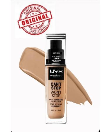NYX Professional Makeup Tonal face cream Nyx canon Stop Won't Stop 6.5