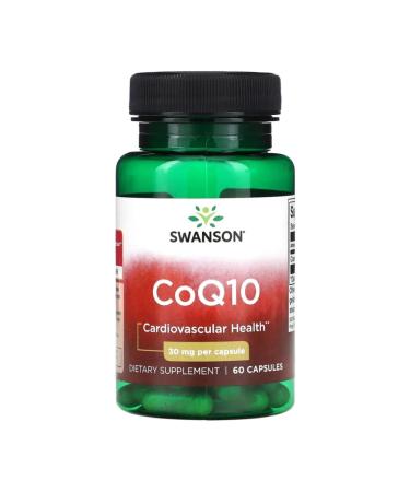 Swanson Coenzyme Q10 COQ10 30 Mg 60 Caps