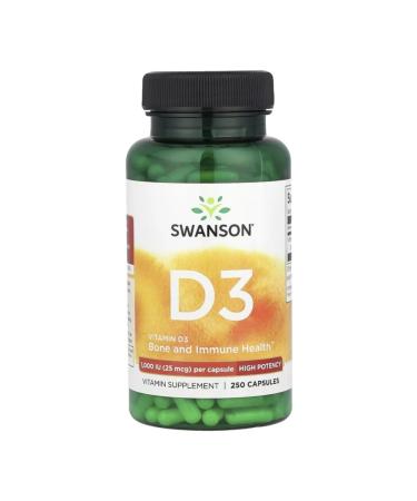Swanson Vitamin D3 1000 Vitamin D3 250 capsules
