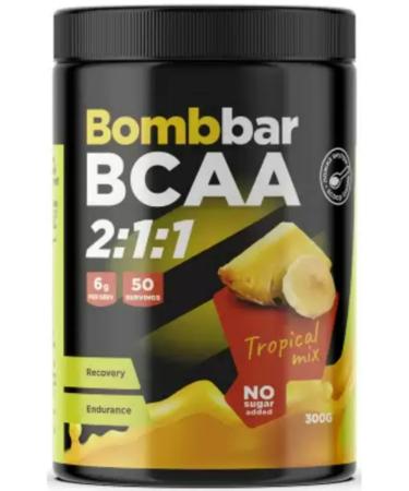 BombBar Amino acids BCAA 300 g tropical mix