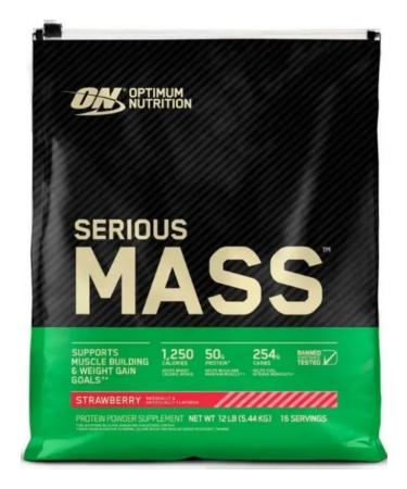 Optimum Nutrition Heiner Serious Mass (5.44 kg) strawberries