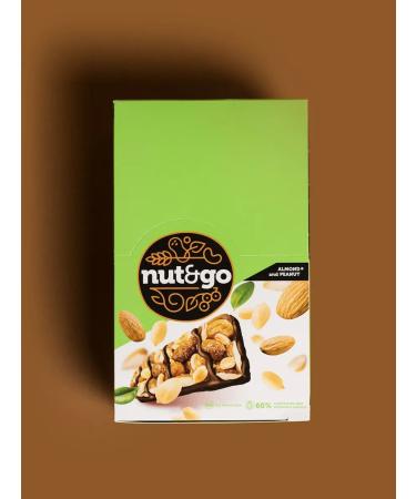 KDV Almond bars Nut and Go with peanut paste 18 pcs - Buy Online on GoSupps.com