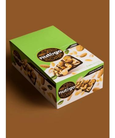 KDV Almond bars Nut and Go with peanut paste 18 pcs - Buy Online on GoSupps.com