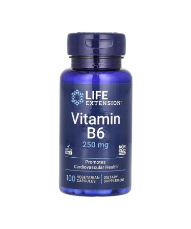 Life extension Vitamin B6 250 mg 100 vegetarian capsules
