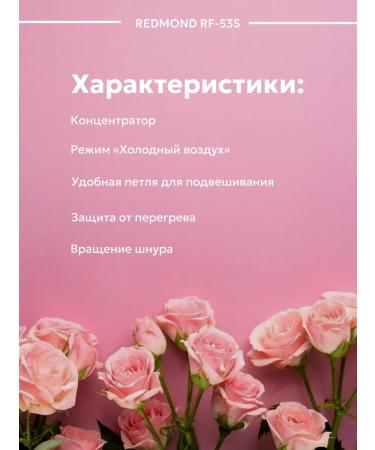 REDMOND Hair hair dryer RF-535 2000 watts gray - Buy Online on GoSupps.com