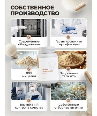 Mr Borovik Ezhovik Chanbone mycelium 120 capsules 650 mg - Buy Online on GoSupps.com