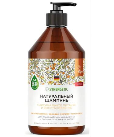 SYNERGETIC Hair shampoo power and recovery 750ml