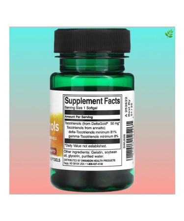 Swanson Tokotrienols 50 mg 60 soft tablets - Buy Online on GoSupps.com
