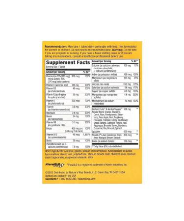 A full -fledged multivitamin complex for men over 50 years old - Buy Online on GoSupps.com