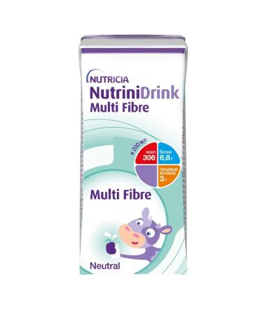 NUTRINIDRINK Nutridrink with dietary fiber with neutral taste 200ml-4pcs - Buy Online on GoSupps.com