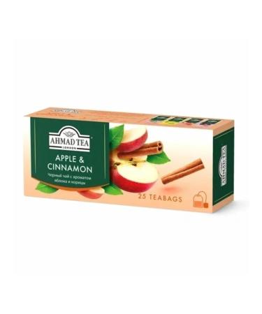 Ahmad Tea Tea black ahmad apple cinnamon 25 packages 2 pcs - Buy Online on GoSupps.com