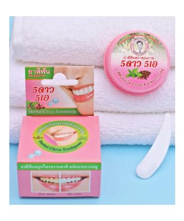 5 Star Cosmetic Thai herbal whitening toothpaste with cloves - Buy Online on GoSupps.com