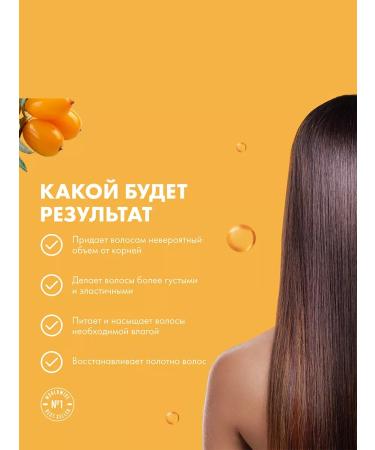 Natura Siberica Hair shampoo nourishing sea buckthorn 2x500 ml - Buy Online on GoSupps.com