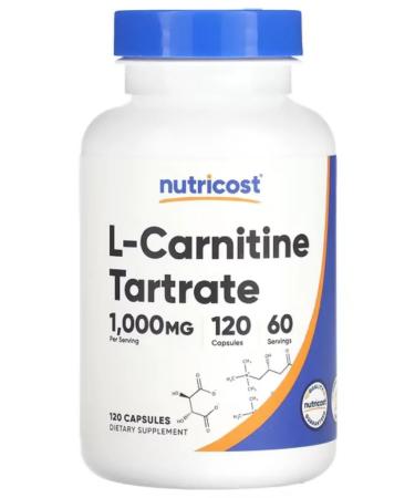 Nutricost L-carnitine tartrate 1000 mg - Buy Online on GoSupps.com