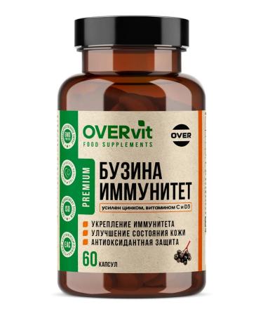 OVERvit Buzina+zinc+vitamin C+vitamin D3 caps n60