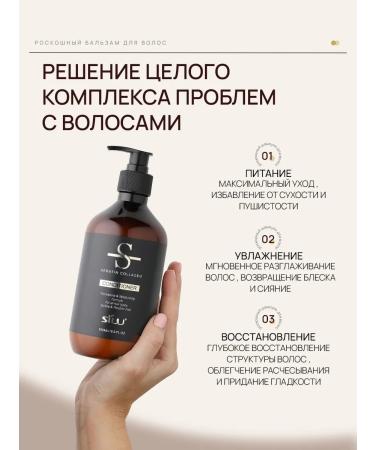 Official representative of SILU Professional hair conditioner rinse keratin moisturizing sulfate-free - Buy Online on GoSupps.com