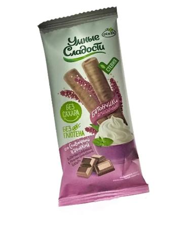 Smart Sweets Bars with cream filling in the glaze 20 g 9pcs - Buy Online on GoSupps.com