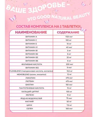 GNB Good Natural Beauty Vitamin-mineral complex for women for women - Buy Online on GoSupps.com