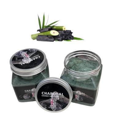 Natural scrub for body with coal extract