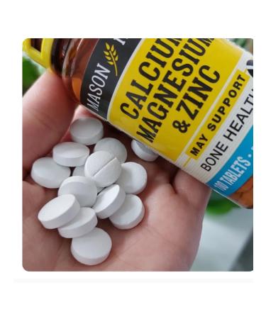 iHerb Mason Natural calcium magnesium and zinc 100 tablets - Buy Online on GoSupps.com