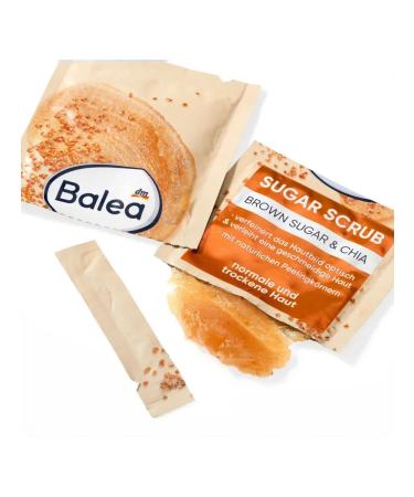 Balea Scrub -peeling - Brown Sugar with sugar 16 ml 1 pcs - Buy Online on GoSupps.com