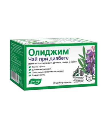 Evalar Olidim tea with diabetes 2 grams 20 pcs. F p - 3 - Buy Online on GoSupps.com