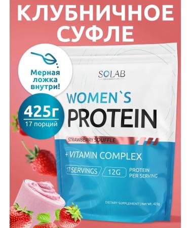 SOLAB Protein serum strawberry cocktail for weight loss - Buy Online on GoSupps.com