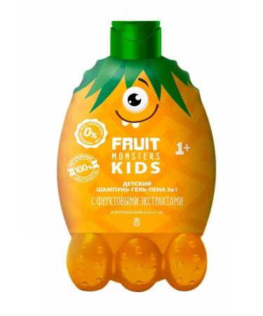 Fruit Shampoo-gel-Pen 3v1 Children's pineapple 400ml 1+ 2pcs - Buy Online on GoSupps.com