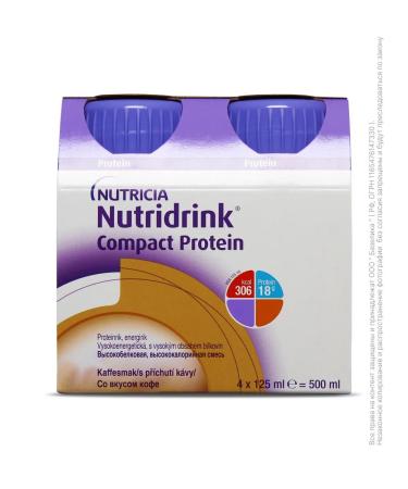 Nutridrink compact protein coffee 2 units. 4 pcs - Buy Online on GoSupps.com