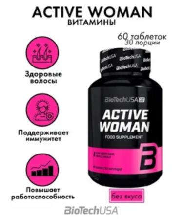 Women's vitamins Biotech Active Woman 60 T - Buy Online on GoSupps.com