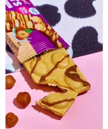 Protein bars of waffles without sugar and gluten 40g x 12pcs - Buy Online on GoSupps.com