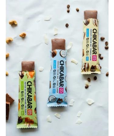 Chikabar protein bars Arachis Karamel 12pcs x 60g - Buy Online on GoSupps.com