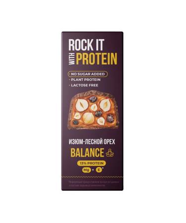 ROCK IT WITH ROCKET Batonchik protein hazelnut and raisins 40 g * 3 pcs - Buy Online on GoSupps.com