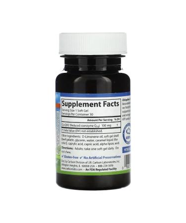 Carlson Labs Co QH Kilikhinol 100 mg 30 gel capsules - Buy Online on GoSupps.com