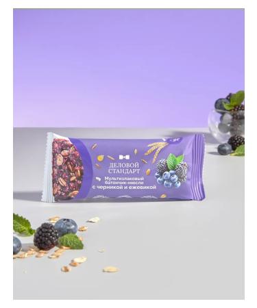 Business standard Bars of cereals mugley blueberries and blackberries 24 pcs - Buy Online on GoSupps.com