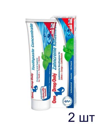 One Drop Only Toothpaste with tea tree oil 2x50 ml - Buy Online on GoSupps.com