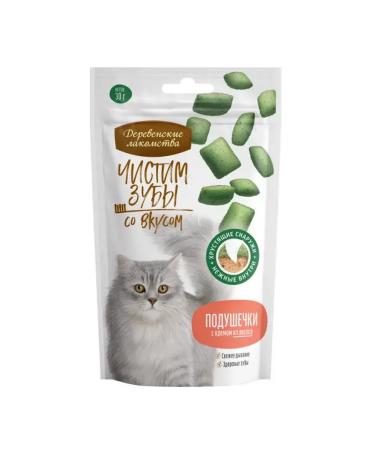 Country delicacies We brush our teeth for cats pillows with salmon cream 30 g cream