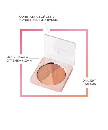 Powder compact blush solar palette 10 g tone 01 - Buy Online on GoSupps.com
