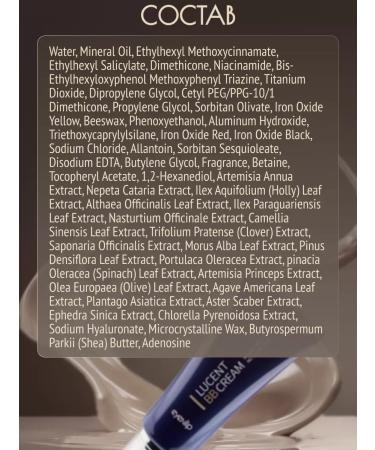 Lucent BB Cream 21 Light Beige BB face cream 50ml - Buy Online on GoSupps.com