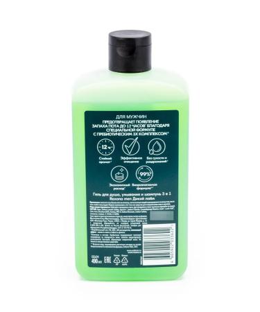 Rexona Rexon Gel Soul male 3v1 Wild lime 490ml - Buy Online on GoSupps.com