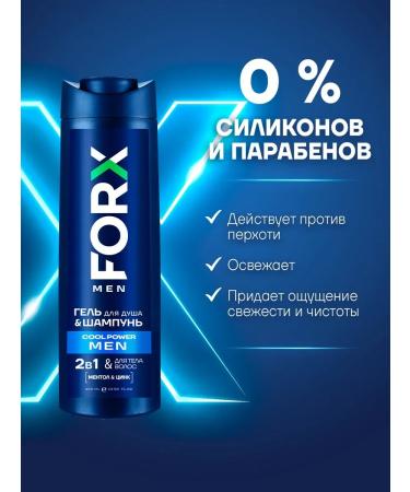 Shower gel and hair shampoo from men's dandruff 2v1 - Buy Online on GoSupps.com