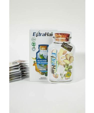 Extra hair shampoo for black hair from gray hair 10 pcs - Buy Online on GoSupps.com