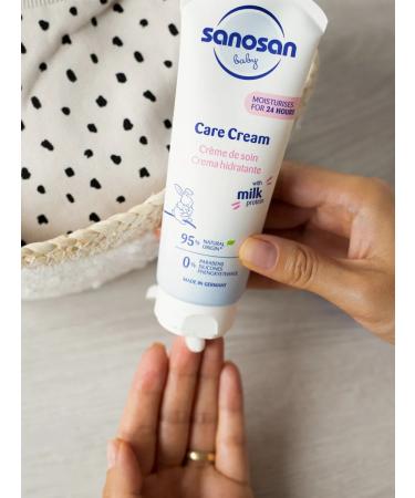 SANOSAN Children's skin care cream with milk protein 200 ml - Buy Online on GoSupps.com
