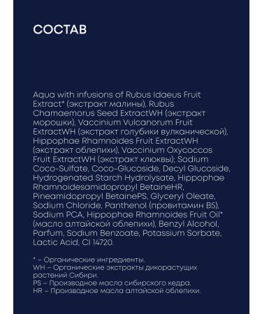 Natura Siberica Liquid hand soap moisturizing gzhel royal berries - Buy Online on GoSupps.com