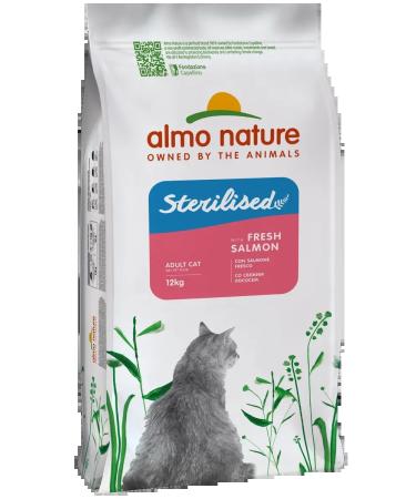 Almo Nature Dry food for sterile. cats with fresh salmon and rice 12kg