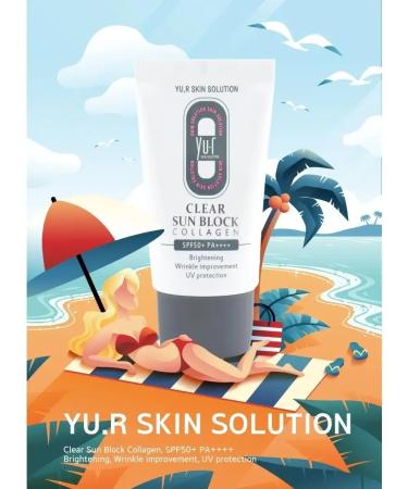 YUR Clear Sun Block Collagen Clear Cream - Buy Online on GoSupps.com